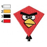 Red Kite Angry Birds Embroidery Design